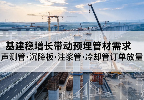 宜阳基建稳增长带动预埋监测管材需求，声测管、沉降板、注浆管订单持续放量