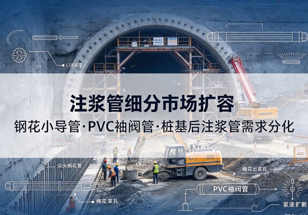 宜阳注浆管细分市场扩容，隧道钢花小导管、PVC 袖阀管、桩基后注浆管需求分化